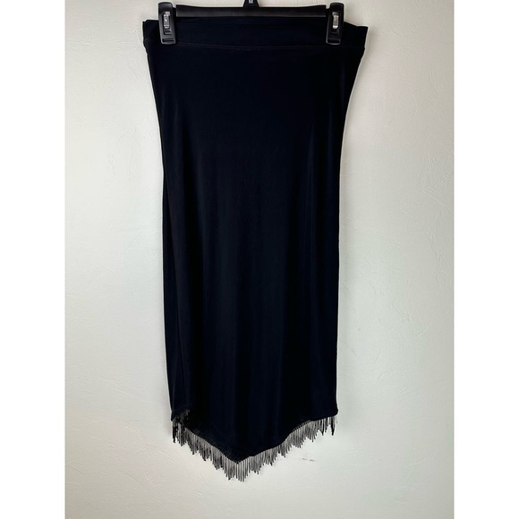 Y2K MOMENT!! Hottie Beaded Fringe Strapless Dress Medium - Picture 4 of 5